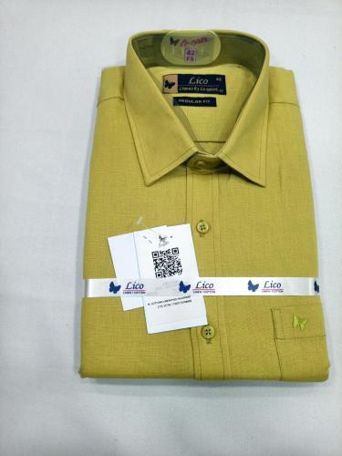 PL COTTONX LINEN DYED READYMADE SHIRT 42 FS